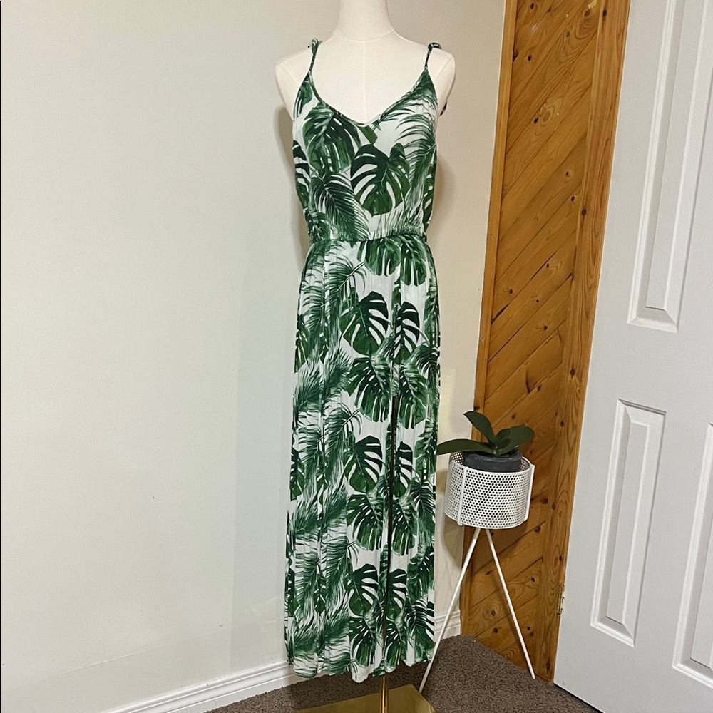 Guess Tropical Green Maxi Dress